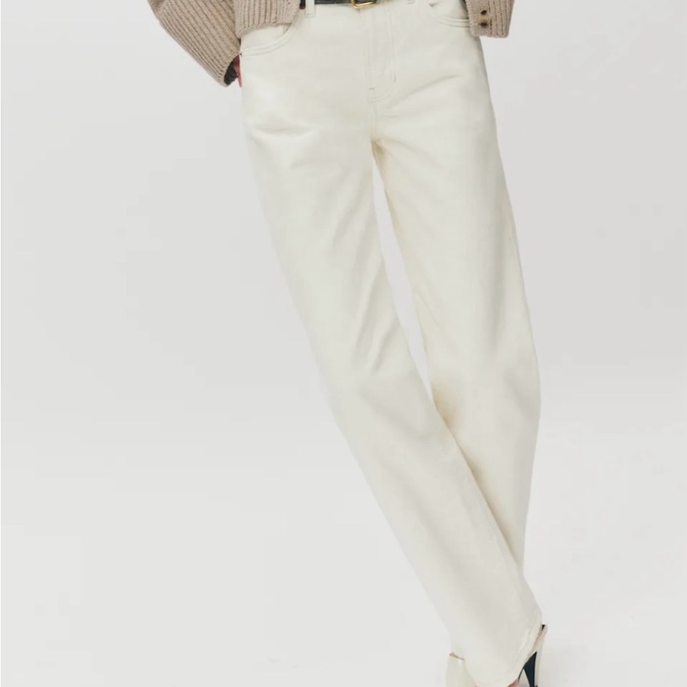 Val 90s Mid Rise Straight Jeans | Color Fior di Latte | Size 27